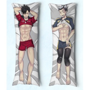 Travesseiro Dakimakura Haikyuu Kuroo e Bokuto